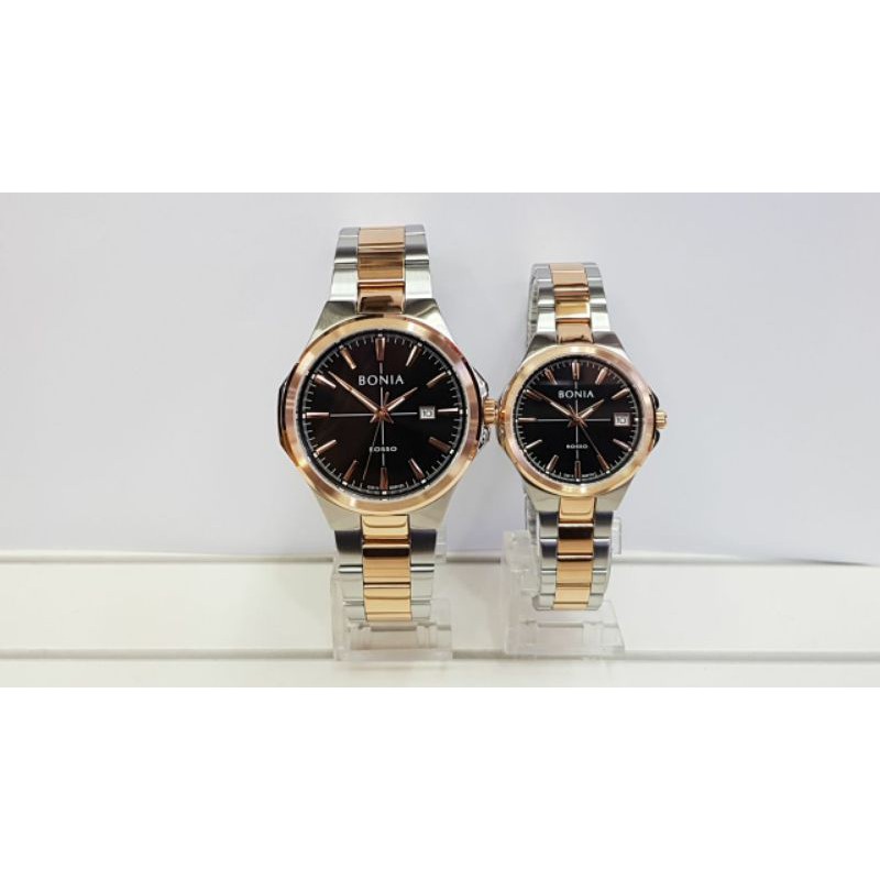 jam tangan couple bonia bnr183 original