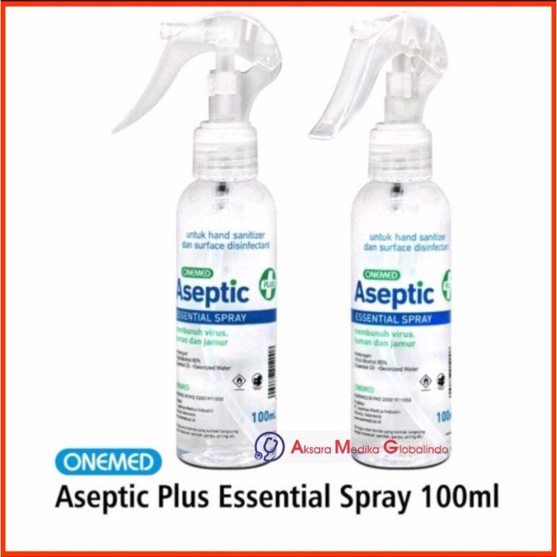 Aseptic Plus Essential 100ml Spray OneMed Hand Sanitizer #AMG