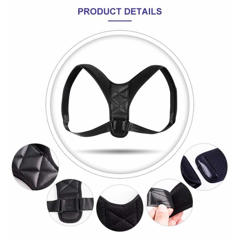 Back Support Posture Corrector Clavicle Support Penyangga Penegak Pencegah Punggung Bungkuk Impor