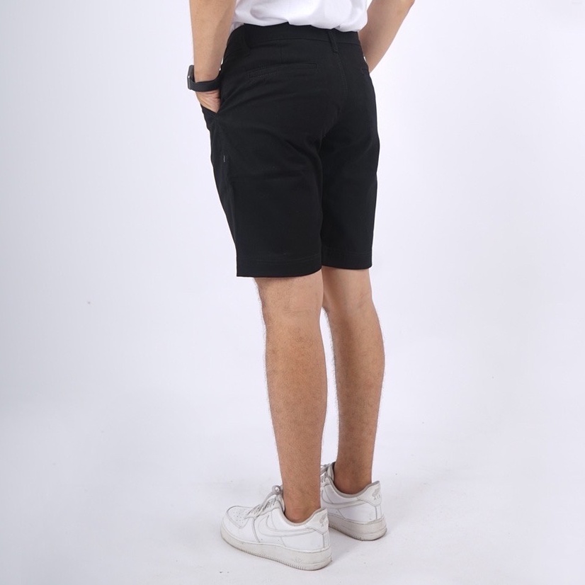 Mcvois Celana Chino Pendek Pria Hitam Premium Distro