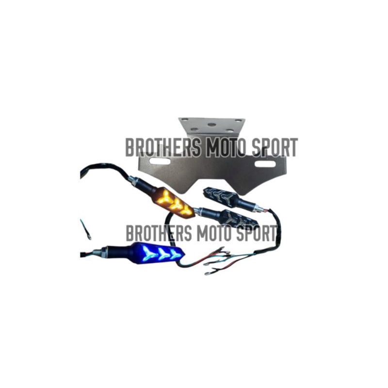 tail tidy Z250 breket dudukan plat nomor lampu sen ninja belakang Z250