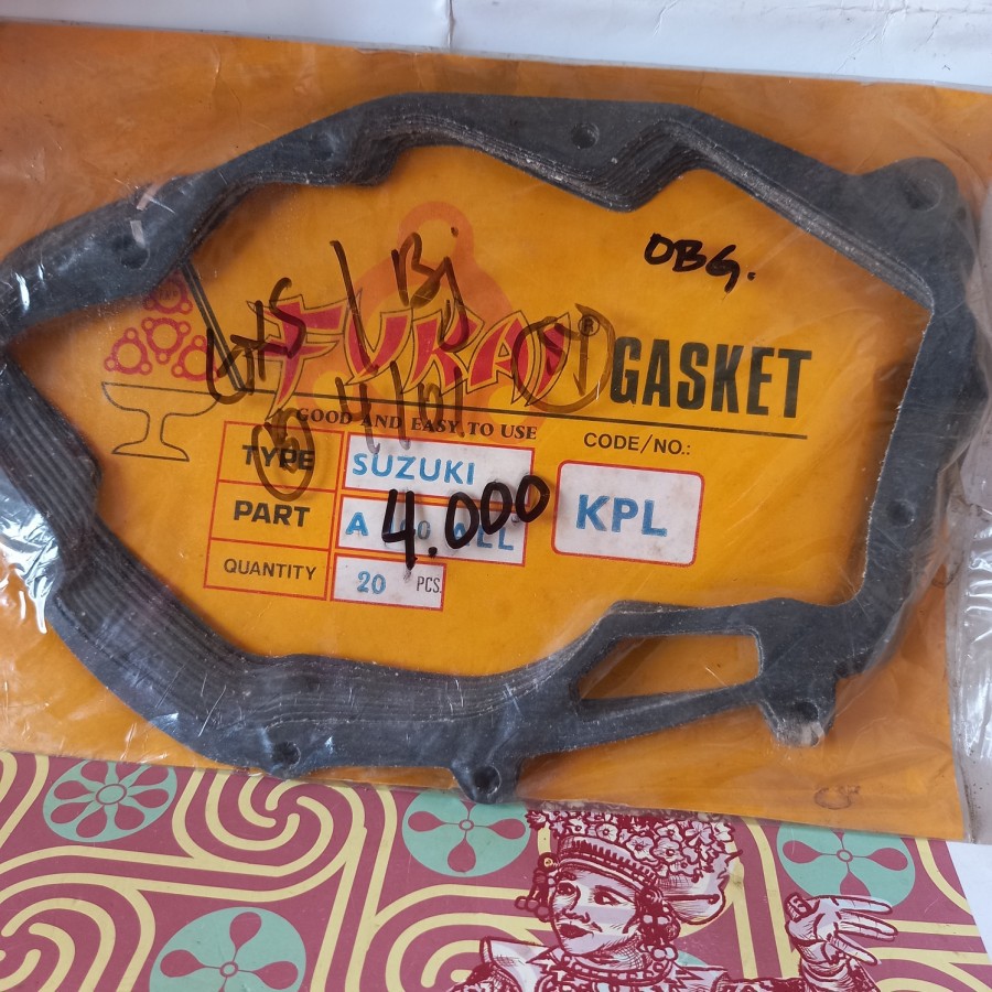

Packing Gasket KPL A100 Merk Fukai (1bungkus isi 20pcs)