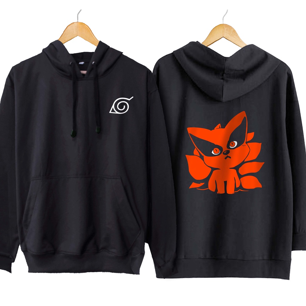 Jaket hoodie jumper anime KURAMA/KYUBI - NARUTO SHIPPUDEN material cotton fleece