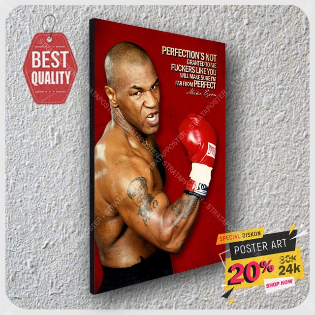 Poster Mike Tyson - Hiasan dinding -  Poster dinding - Poster - Pajangan dinding - Dekorasi dinding - 203073STA