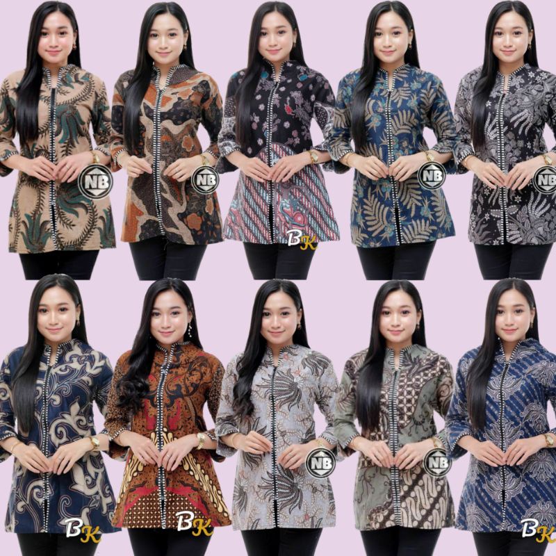 [ BISA COD ] Blouse Batik wanita | Seragam Kantor | By batikid