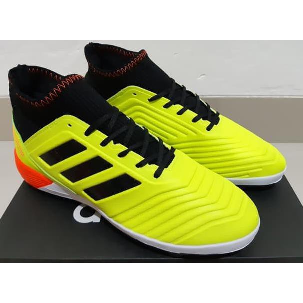 Lnt3 Sepatu Futsal Adidas Predator Tango 18.3 Solar Yellow - Turf 73Bi