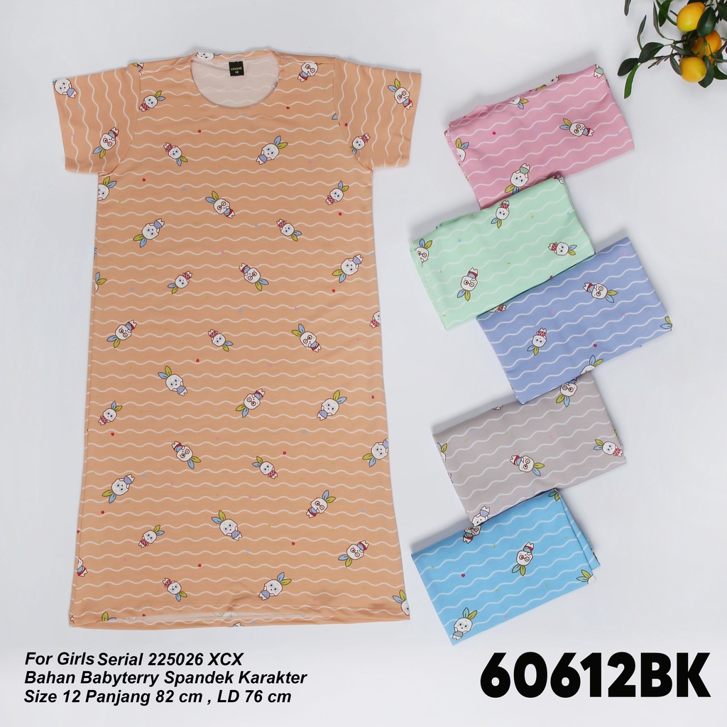 Lemone Dress Lengan Pendek Anak Perempuan Bahan Adem