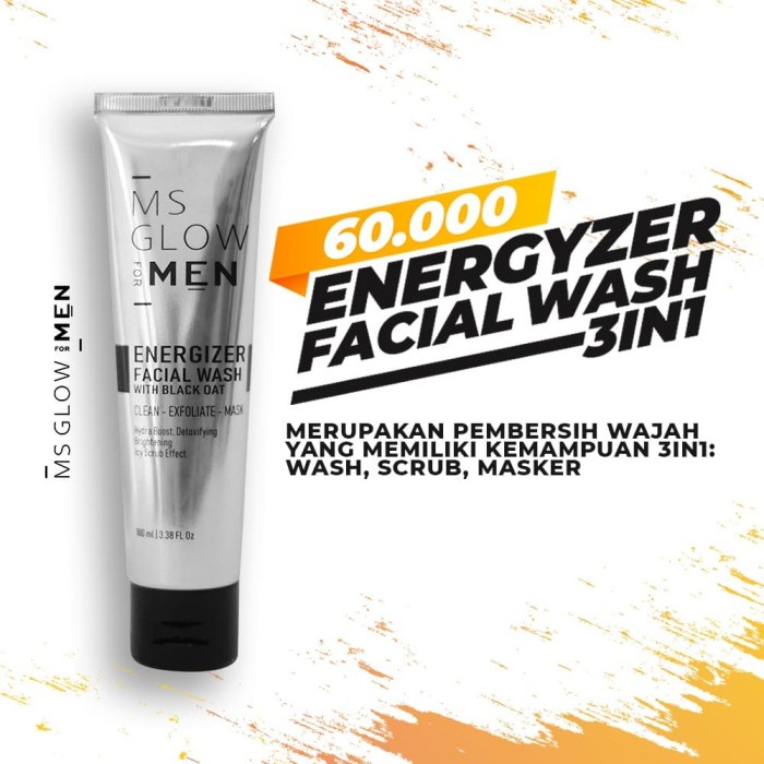 Ms Glow For Men - Sabun Muka Pria Penghilang Jerawat &amp; Kusam