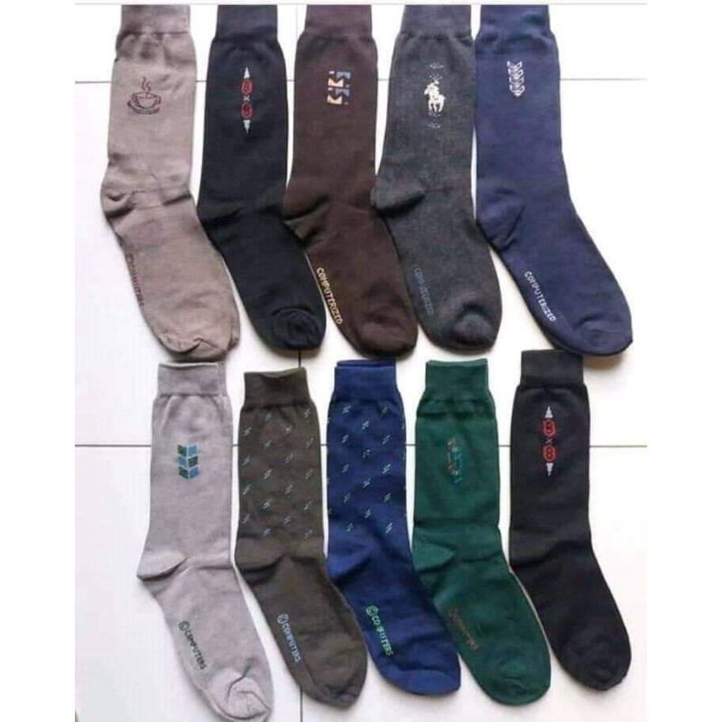 kaos kaki kesual kerja kantoran motif ( 6 pasang ) pria dewasa bahan katun lembut dan nyaman dipakai