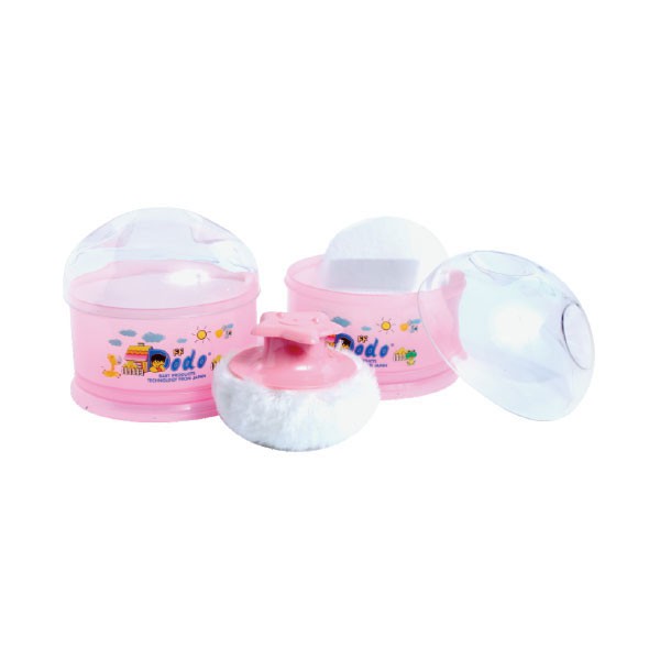 Dodo Powder Case isi 2 DAC008 - Tempat Bedak Bayi