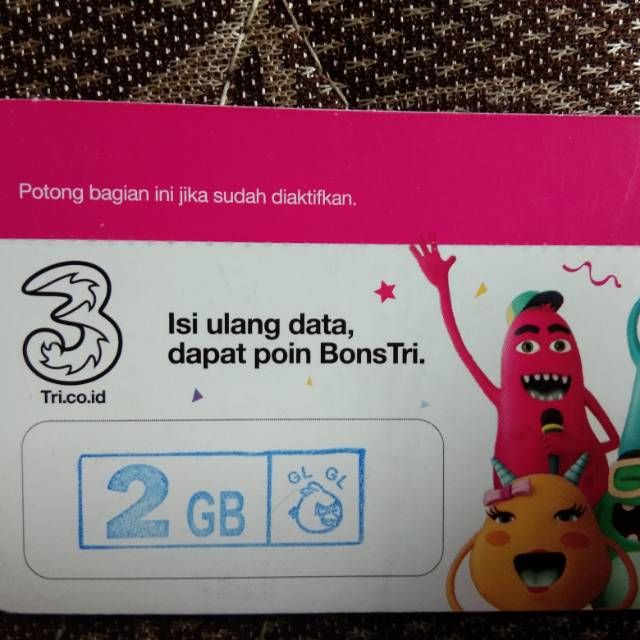Voucher kuota 3 2GB