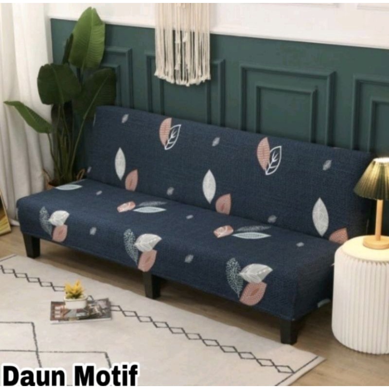 Cover sofa bed INFORMA elastic-Sarung PENUTUP sofa bed STRECTH motif