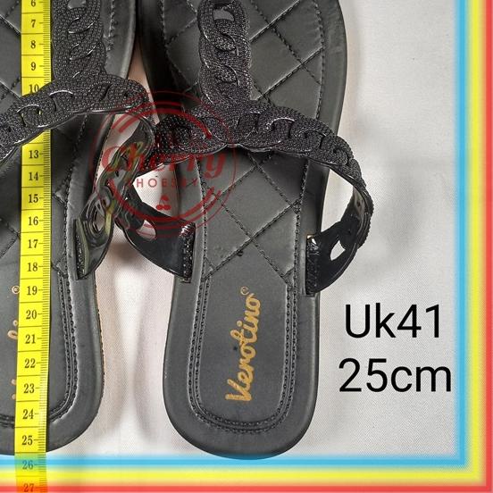 ➬ 8325-16 Sandal Jepit Kepang Wanita Verotino Sendal Cewek Birken Kerut Jelly Karet Lentur ۩