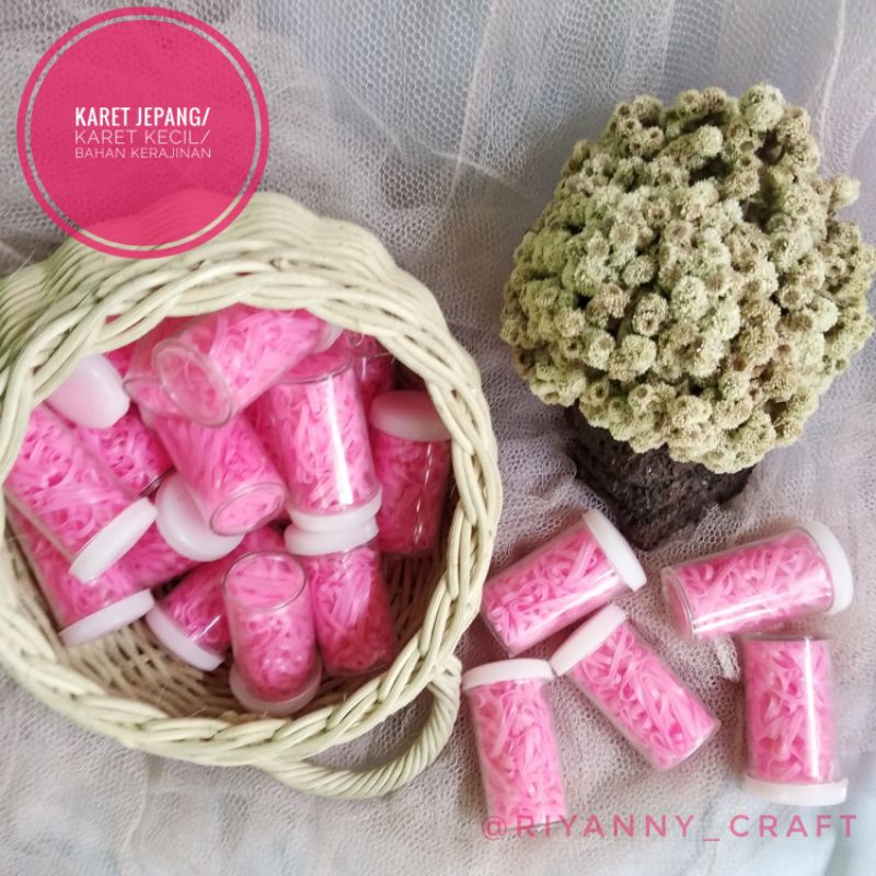 

KARET JEPANG/KARET KECIL/TALI KUNCIR KECIL/BAHAN KERAJINAN