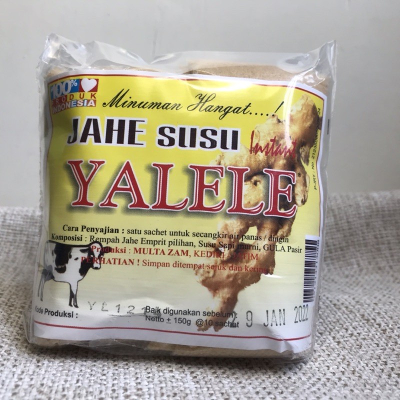

JAHE SUSU YALELE Instan Serbuk Kemasan 150 gr / 10 sachet