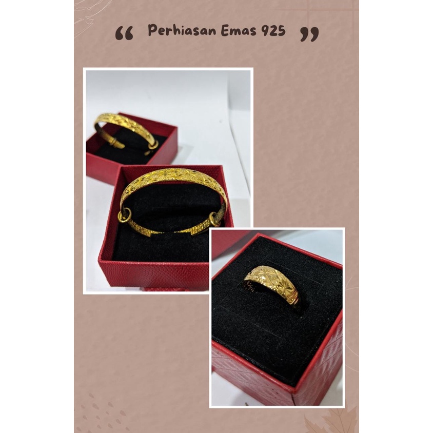 Perhiasan Gelang/cincin/kalung Alloy jewerly Emas 925