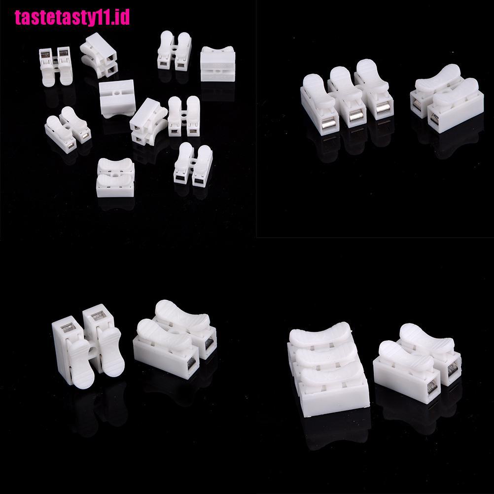 【TTID】10Pcs Electrical Cable Connectors Quick Splice Lock Wire Terminals Self L