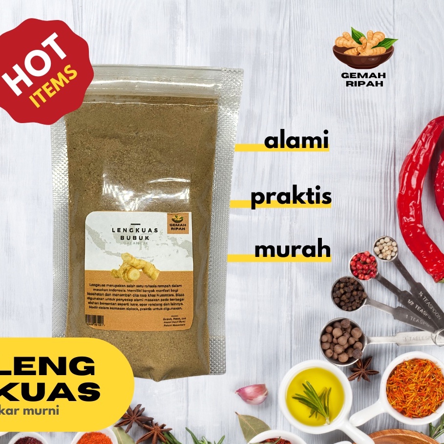 

Bubuk Laos Asli 100gr - Bubuk Lengkuas Original