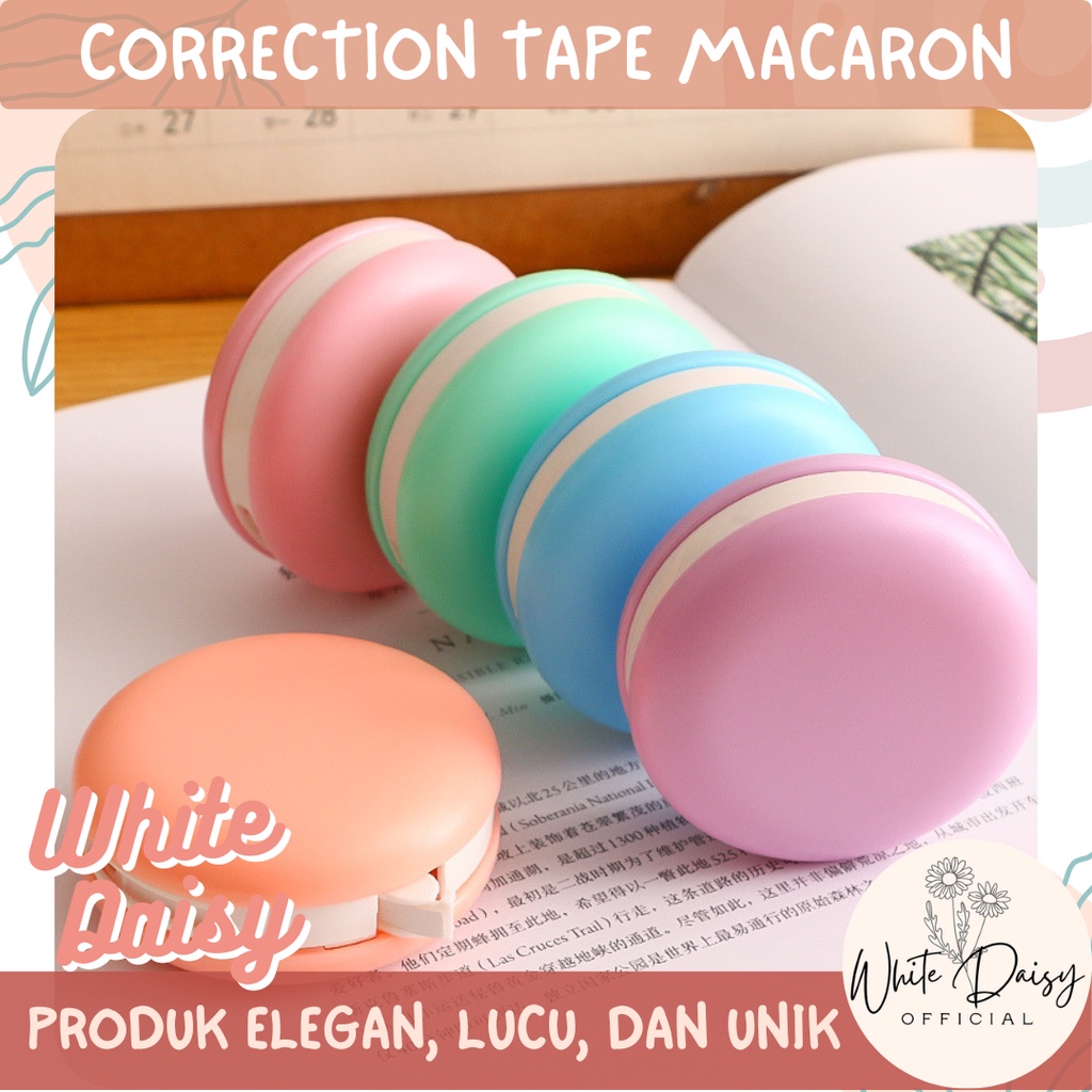 

Correction Tape Macarons Cake Pastel Premium Kue Makaron Manis Sweet Lucu dan Imut - Random
