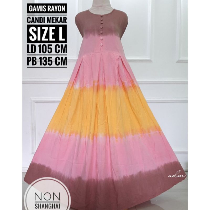 Tie-Dye Gamis Rayon Candi Mekar