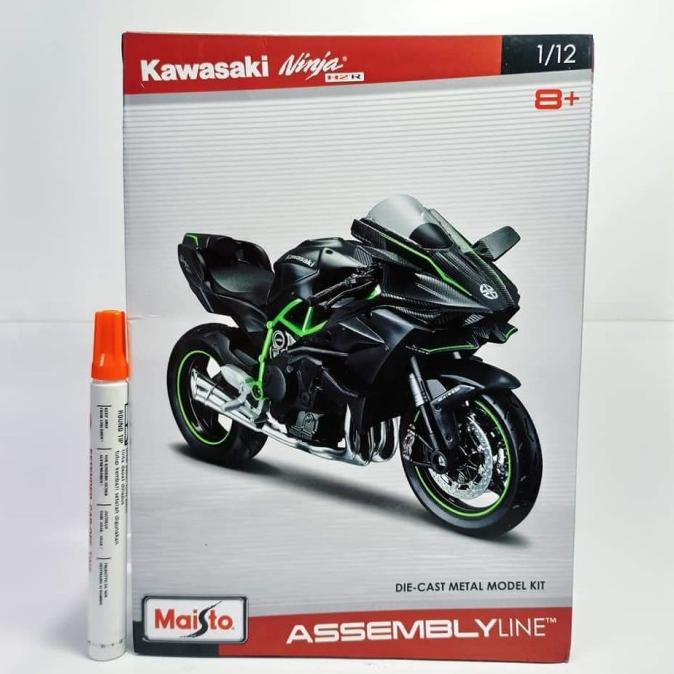 best seller] mainan diecast assembly line maisto kawasaki ninja H2R skala 1:12 coco