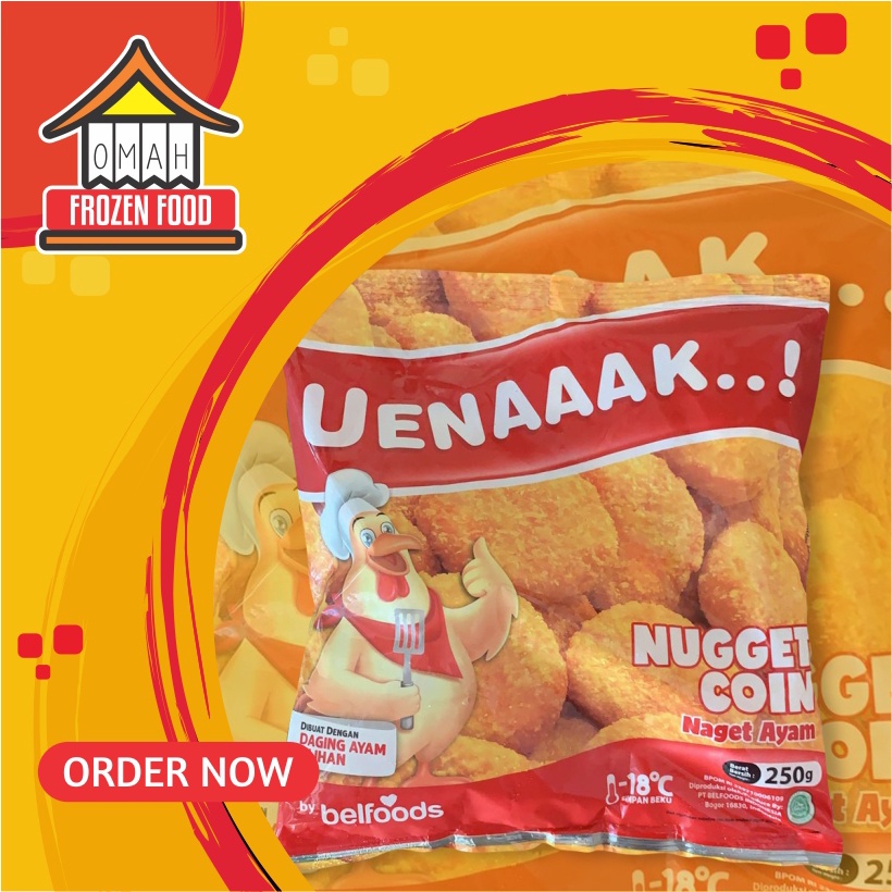 

Belfoods Naget Uenak 250gr (NON COD DILUAR KOTA JATENG)