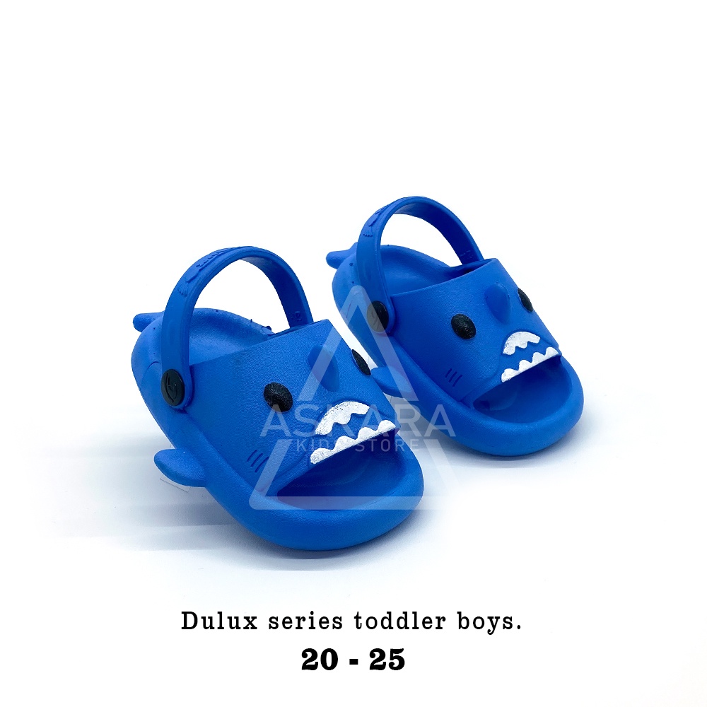 AKS - Sandal Karet Anak Laki-laki Model Baim Karakter Baby sharks Terbaru