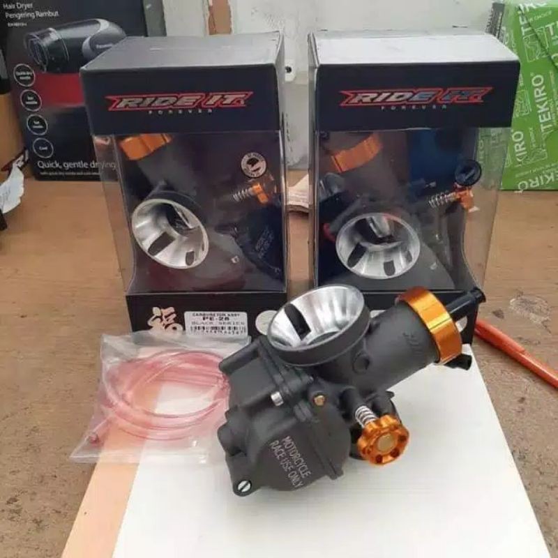 KARBULATOR PE 28 SKEP KUNINGAN CNC RIDE IT/ KARBU PE 28 SKEP KUNINGAN/ KARBULATOR PE28 SKEP KUNINGAN