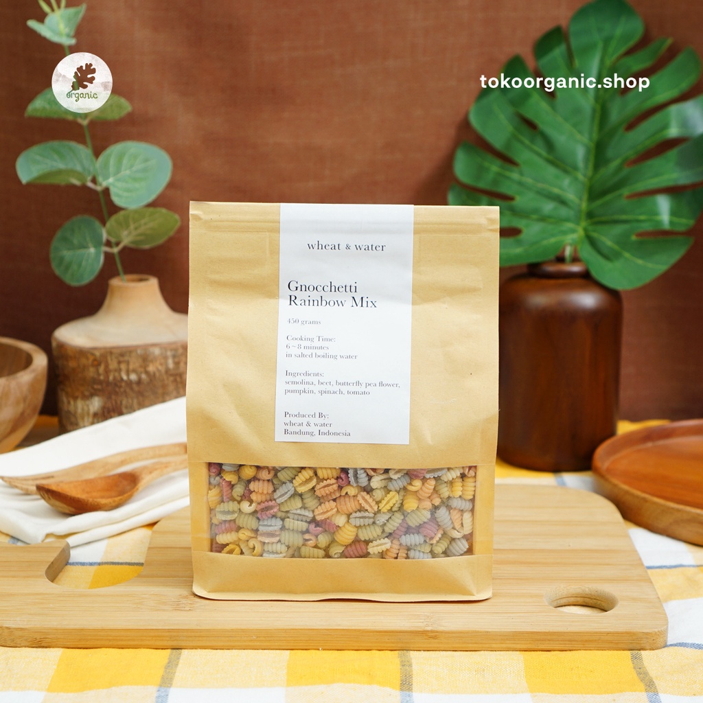 

Wheat and Water Pasta Gnocchetti Rainbow Mix 450gr