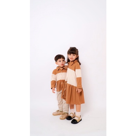 RACHIDKIDS / SERAGAM KELUARGA / FAMILY CASUAL SET / ADRIES FAMILY SET BROWN