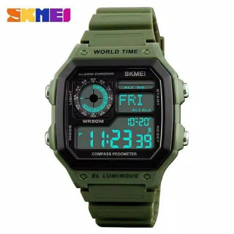 Jam tangan Pria Wanita / Skmei 1299 Original / Digital LED /