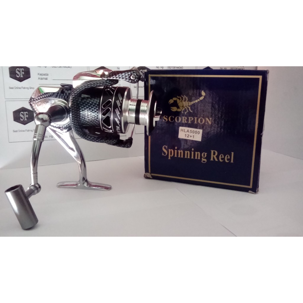 Reel Pancing Full Metal Hla Scorpion/Qunhai 5000 dan 6000 12+1 BB