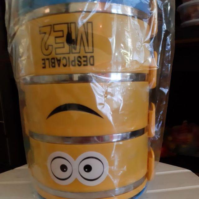 Rantang 3 Susun Jepit Stainless Kartun/ Rantang 3 Tingkat Karakter