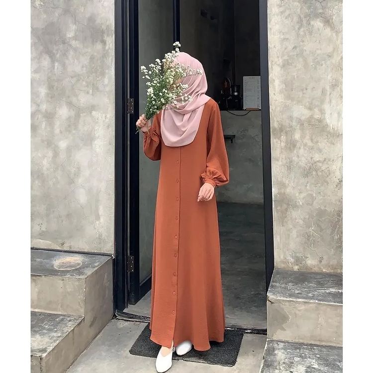 BASIC DRESS CRINKLE HS Bahan CRINKLE AIR FLOW LD 102 CM PJ 135 CM BAJU DRESS CRINKLE TERBARU 2023 KEKINIAN MAXY DRESS JUMBO GAMIS CRINKLE WANITA KOREAN STYLE