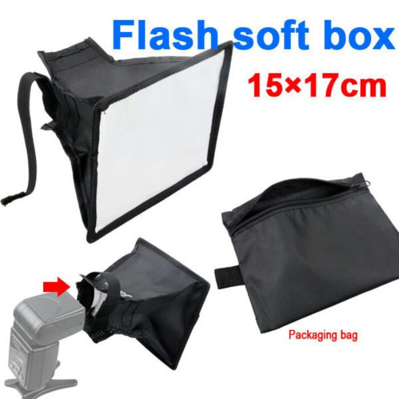 Softbox diffuser flash sofbox flash difuser flash soft box diffuser flash eksternal sof box