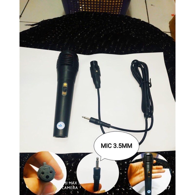 MICROPHONE BESAR KARAOKE 3.5 mm Mic Voc sound kabel KTV Mikrophone Audio Microfon