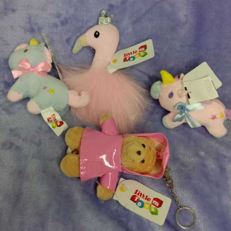 Gantungan Kunci / Keychain boneka Unicorn Flamingo Teddy Bear Little M Toys