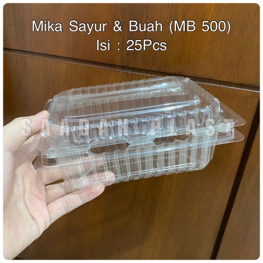 (ISI 25) Mika Buah 500 - Tray MB-500 Box Tempat Sayur Besar Large 500 Gram