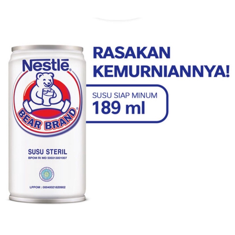 

BEAR BRAND Susu Kaleng Beruang 189 ml