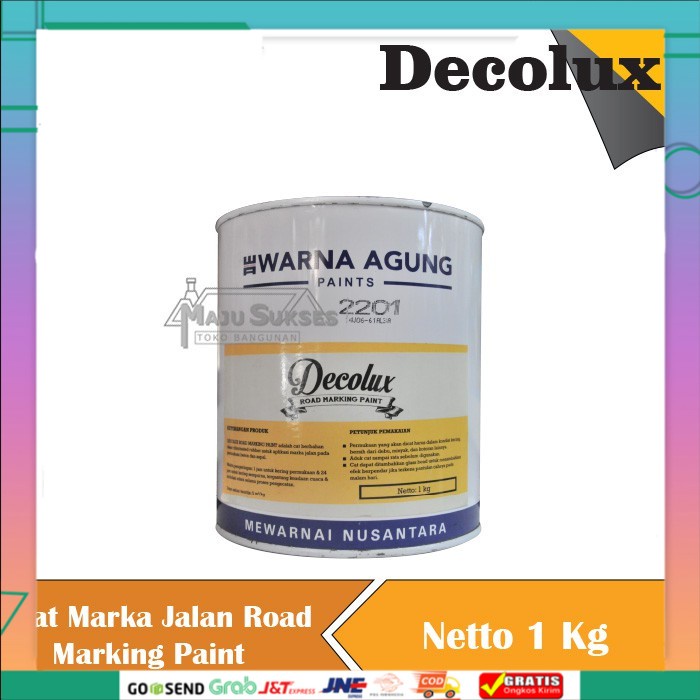 

Cat Marka Jalan Road Marking Paint Decolux kode 2201 warna hitam 1 Kg PROMO MURAH Terbaru