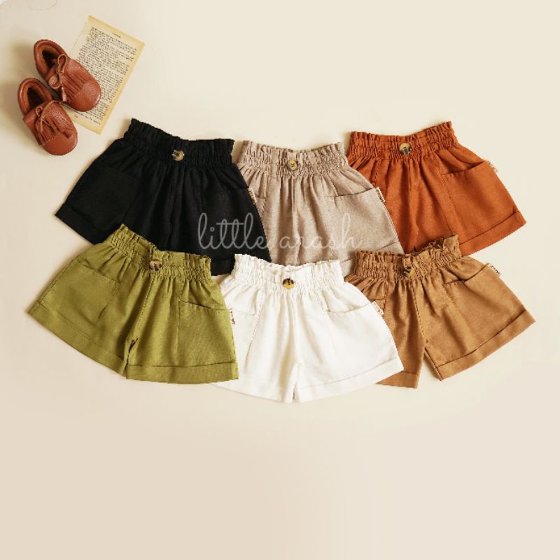 Domikado | Sarah Highwaist Short Pants | Celana pendek anak | Hotpants highwaist anak