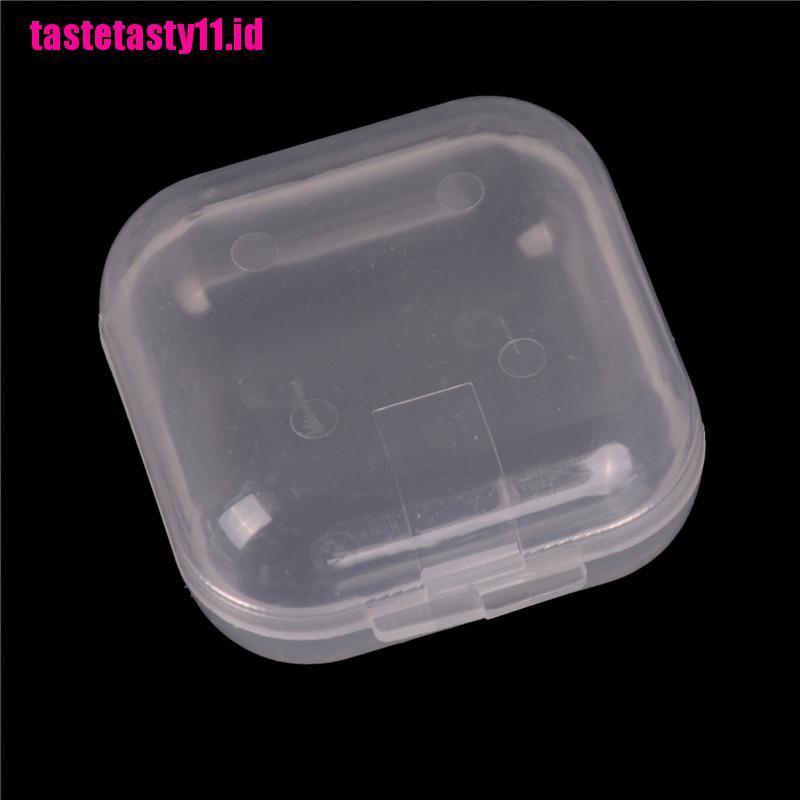 【TTID】10Pcs Mini Clear Plastic Small Box Jewelry Earplugs Container Storage Box