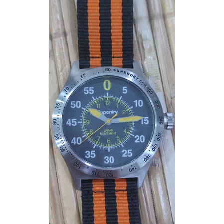 Superdry Watch, Jam Tangan Pria Japanese quartz, Men's quartz watch