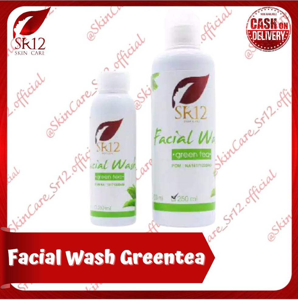 SKINCARE SR12 [COD] Facial Wash Greantea SR12 @skincare_sr12.official