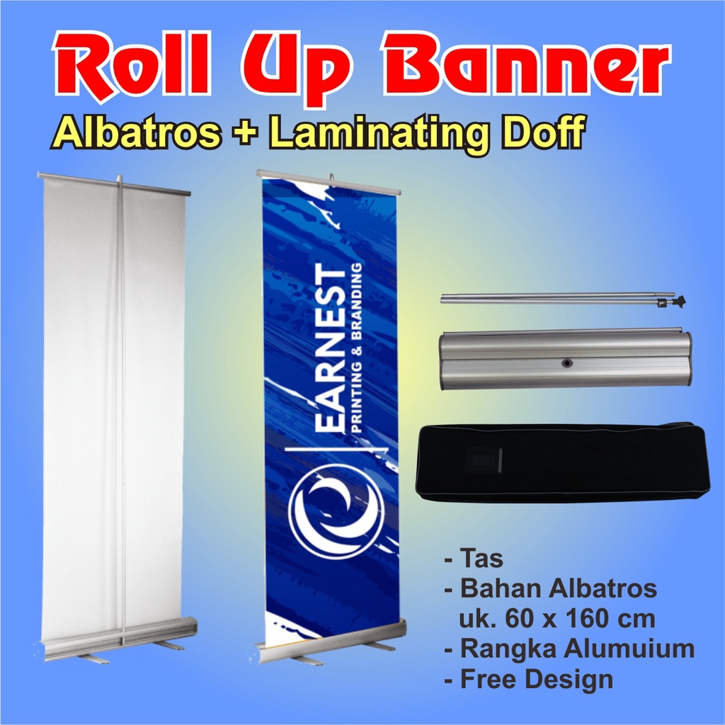 Jual Roll Up Banner Albatros Laminating Doff 60 X 160 Cm | Shopee Indonesia