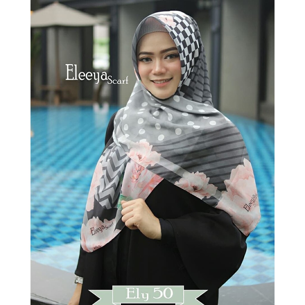 HIJAB SEGIEMPAT MOTIF PRINTING II Eleeyascarf: ELY 50