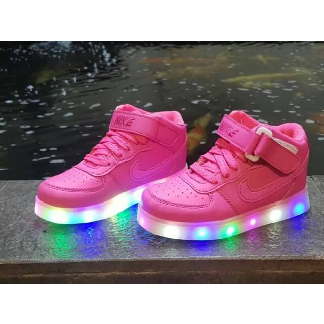 SEPATU ANAK NYALA LED IMPORT NIKE KIDS KETS ANAK LAKI PEREMPUAN UMUR 5 6 7 8 9 10 11 12 13 14 TAHUN
