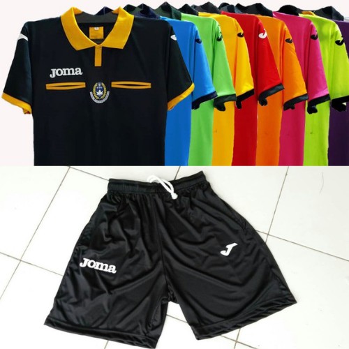 Setelan Baju Wasit Sepak Bola Joma /  1 Baju + 1 Celana / Bebas Pilih Warna dan Size