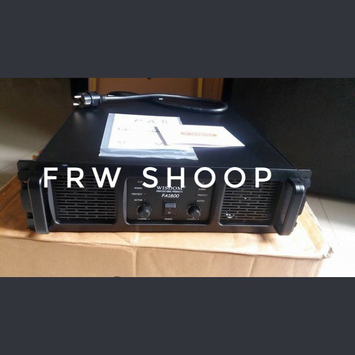 POWER AMPLIFIER WISDOM PA 1800 / PA1800 / PA-1800 ORIGINAL