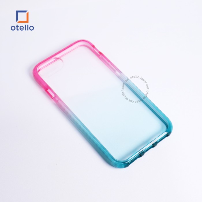 Otello Rainbow Impact Case iPhone Polos Casing Exclusive Gradasi Warna